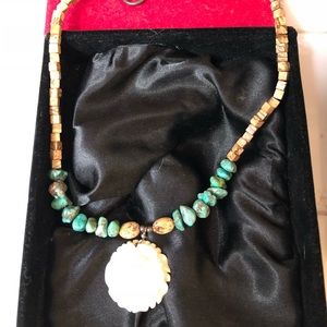 Precious stones necklace, custom made